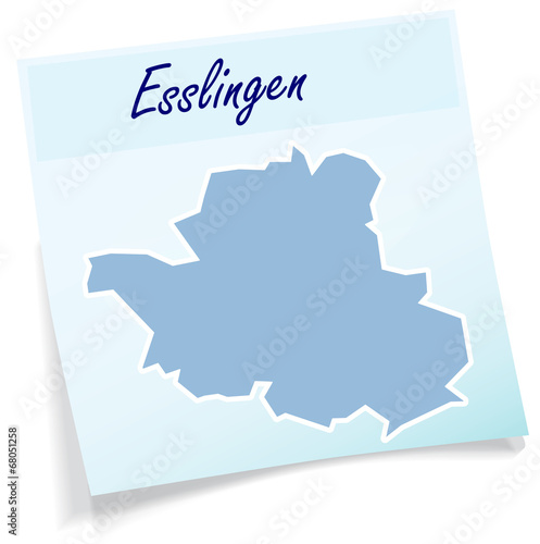 Esslingen als Notizzettel photo