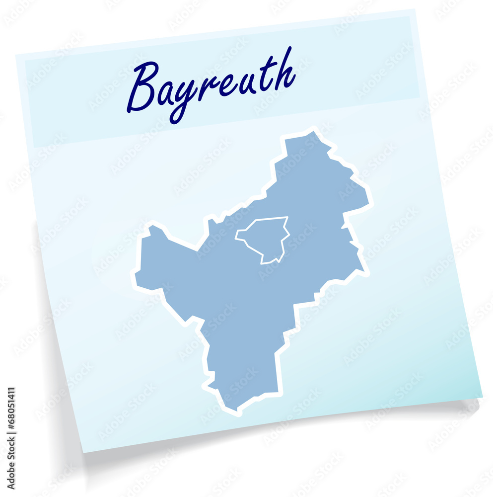 Obraz premium Bayreuth als Notizzettel