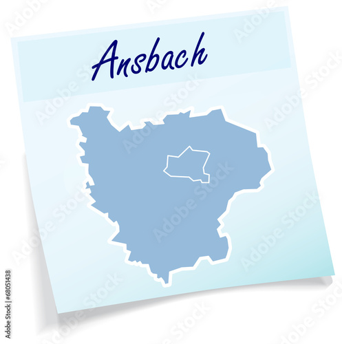 Ansbach als Notizzettel