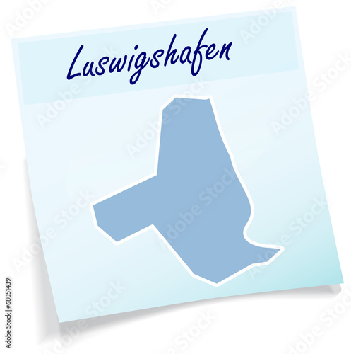 Ludwigshafen-am-Rhein als Notizzettel