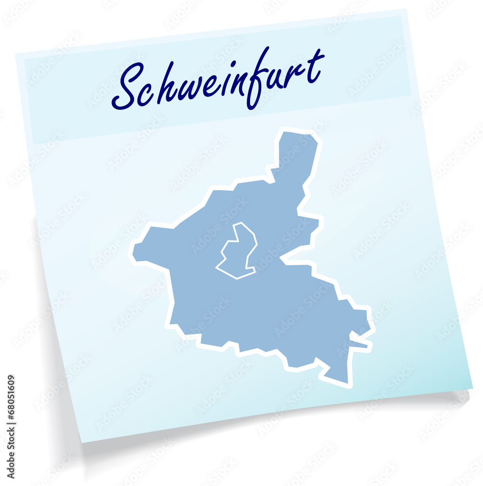 Schweinfurt als Notizzettel