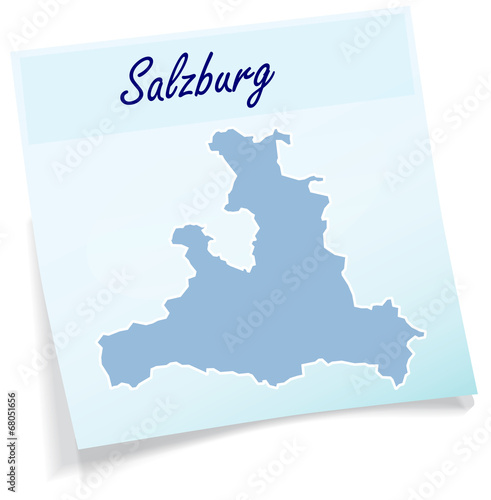 Salzburg als Notizzettel