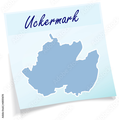 Uckermark als Notizzettel