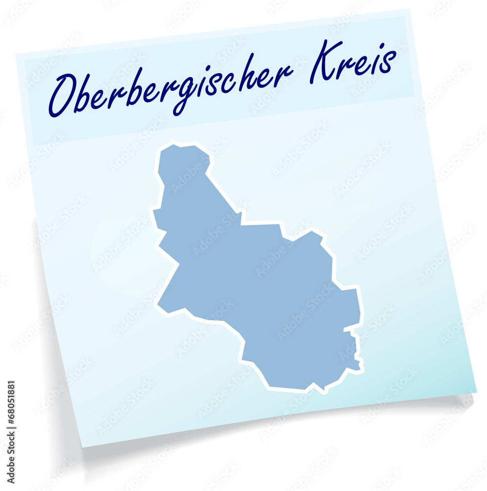 Oberbergischer-Kreis als Notizzettel