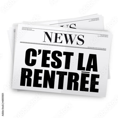 C'est la rentrée