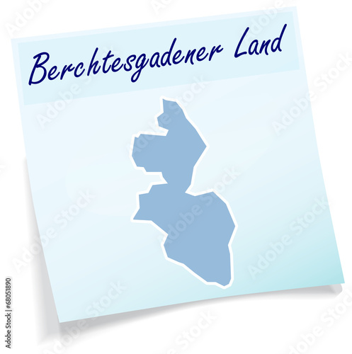 Berchtesgadener-Land als Notizzettel