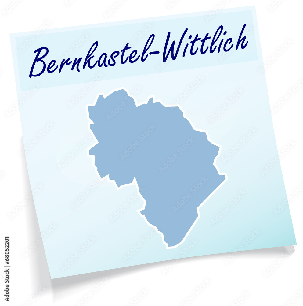 Bernkastel-Wittlich als Notizzettel Bernkastel-Wittlich als Notizzettel