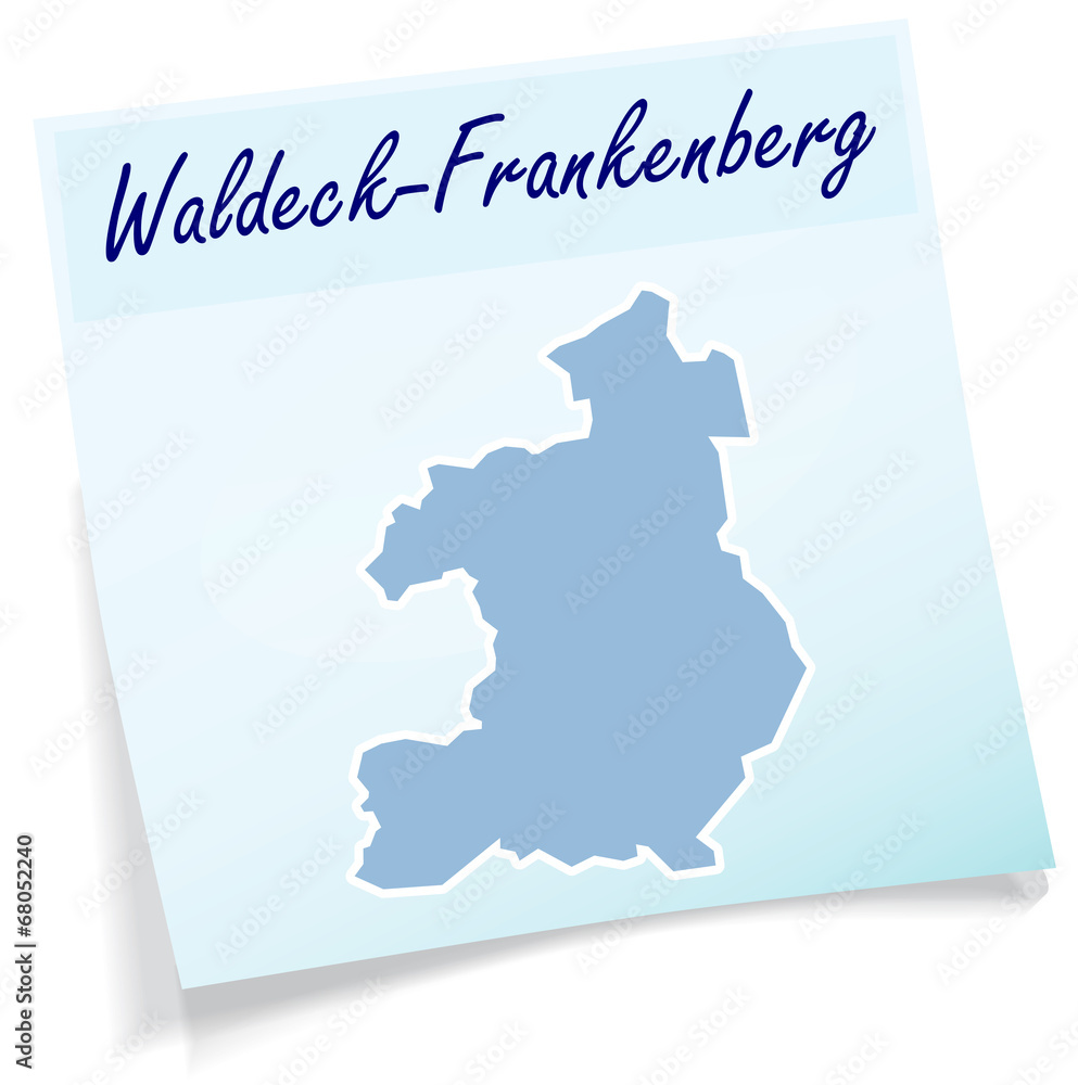 Waldeck-Frankenberg als Notizzettel