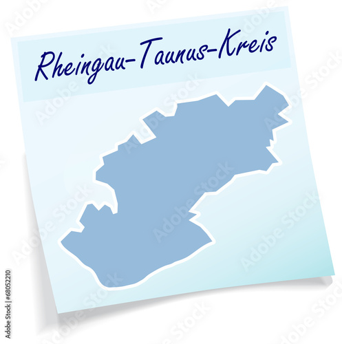 Rheingau-Taunus-Kreis als Notizzettel