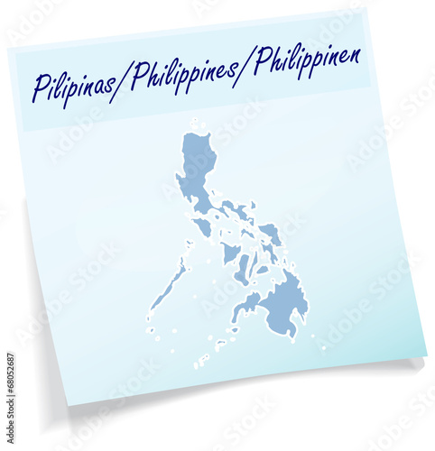 Philippinen als Notizzettel