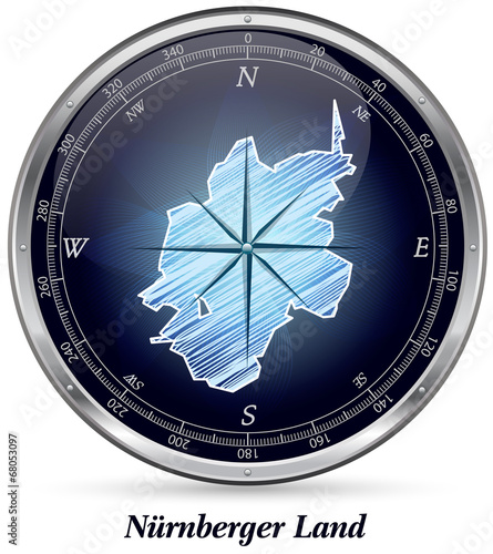 Nuernberger-Land mit Grenzen