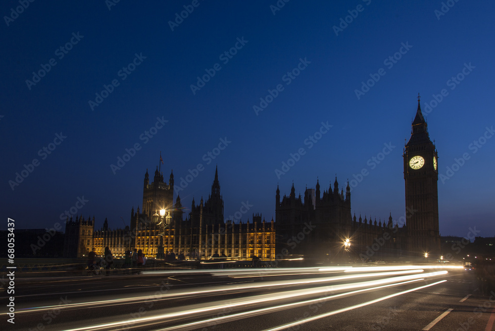 London at dusk