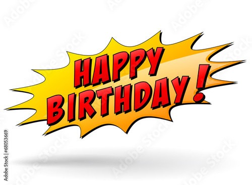 Vector happy birthday icon