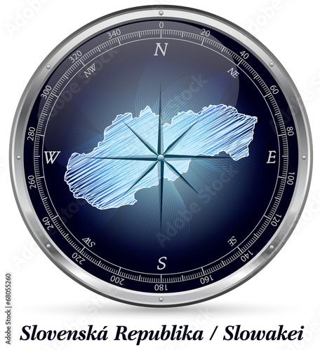 Slowakei mit Grenzen