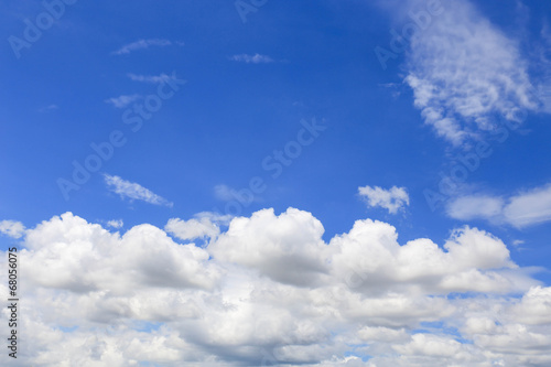 blue sky with cloud closeup