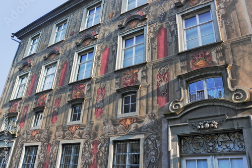 Obraz na płótnie Haus zum Cavazzen w salonie