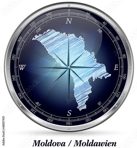 Moldawien mit Grenzen