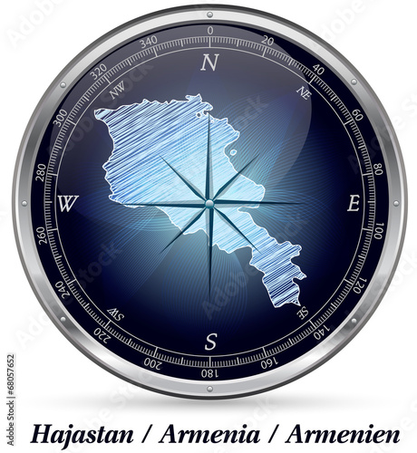 Armenien mit Grenzen