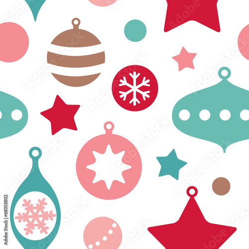 Cute christmas toys seamless pattern