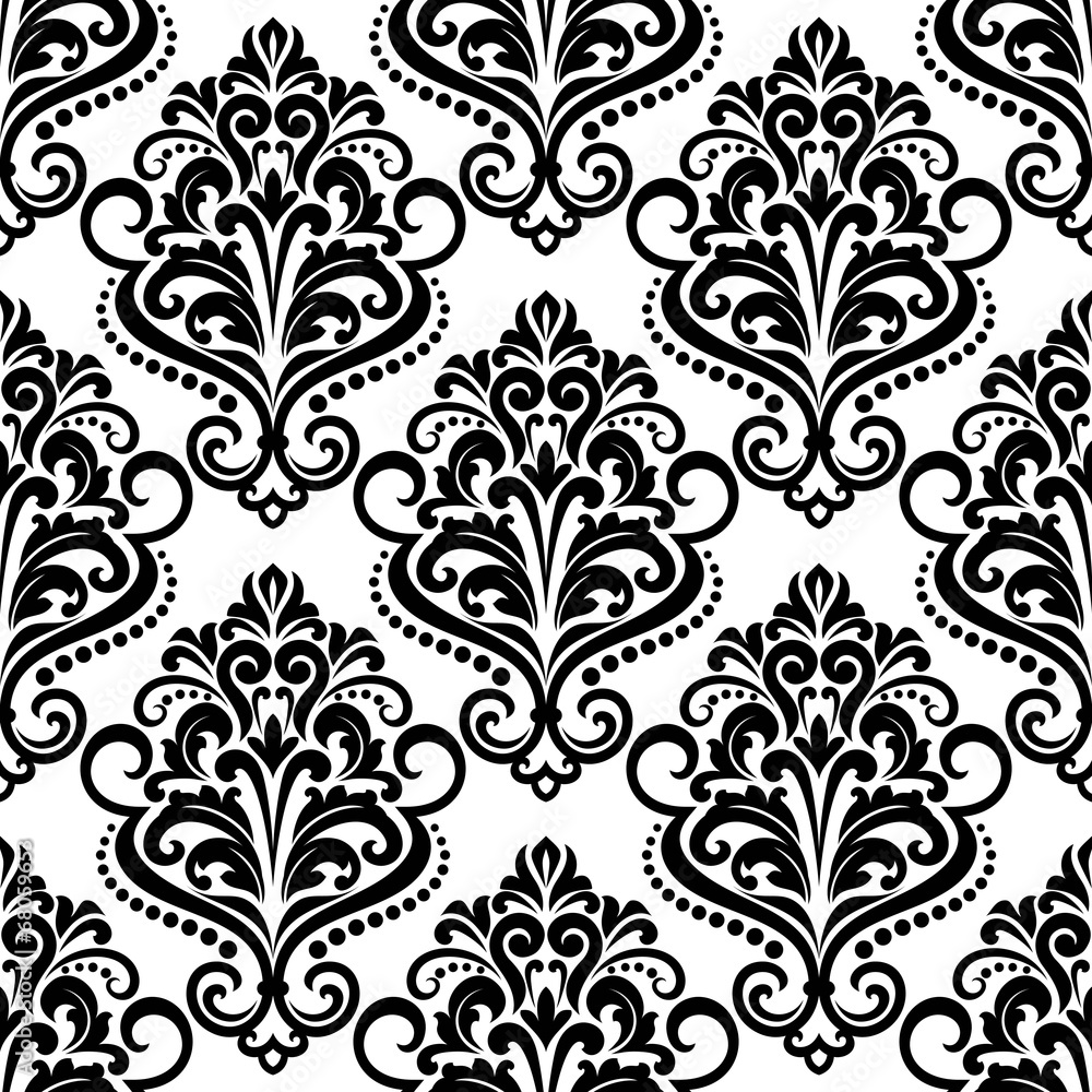 Damask seamless floral pattern Damask seamless floral pattern