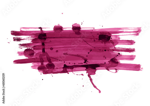 Abstract bright color banner with blots