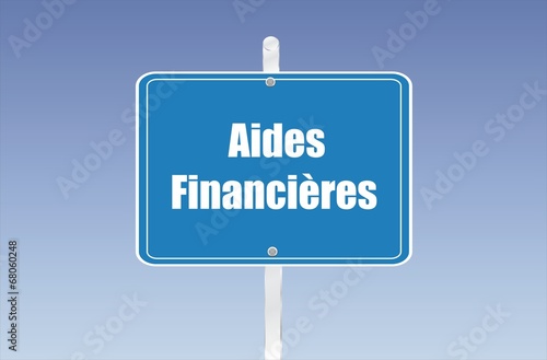 panneau aides financières