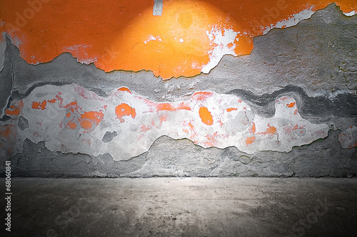 Fototapeta empty and scratched wall