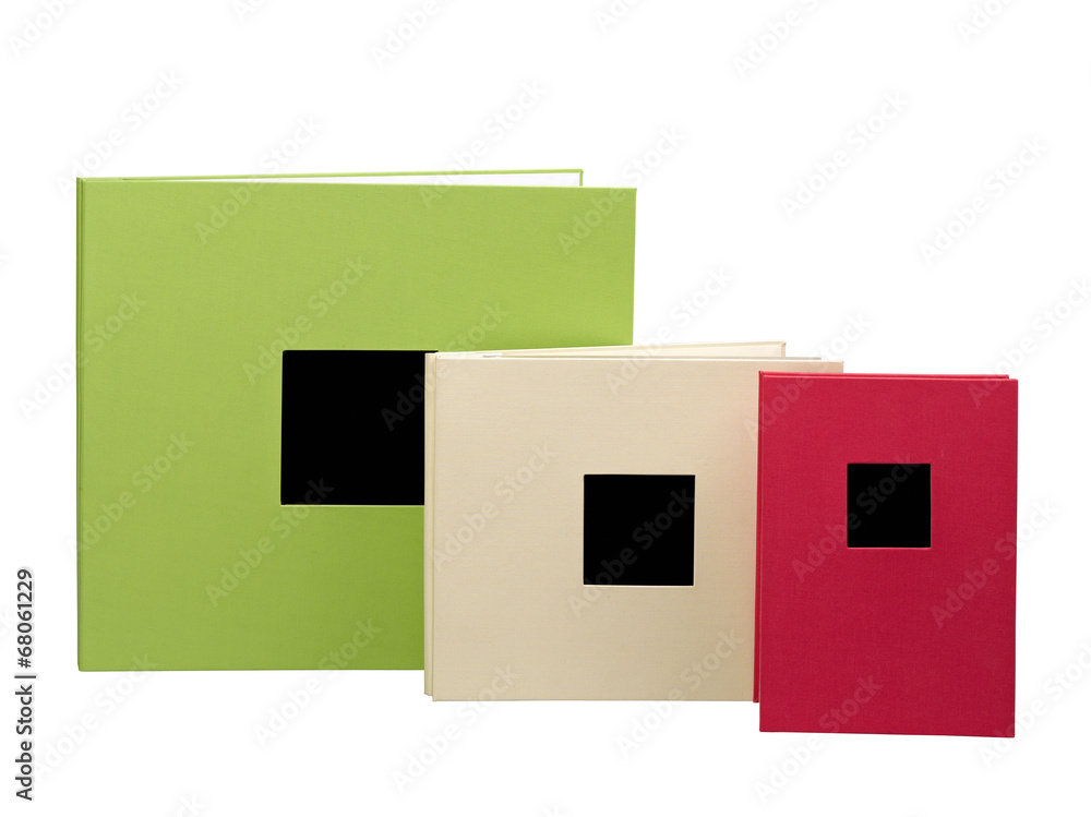 Blank books, photo album isolated on a white background Blank books, photo album isolated on a white background