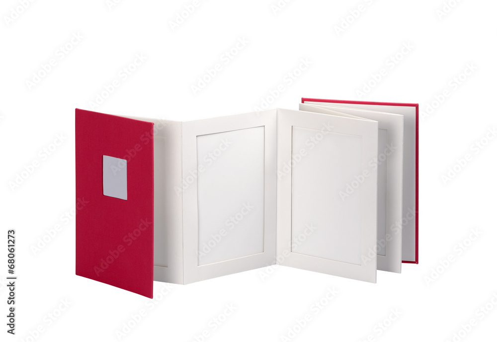 Blank book, photo album isolated on a white background Blank book, photo album isolated on a white background