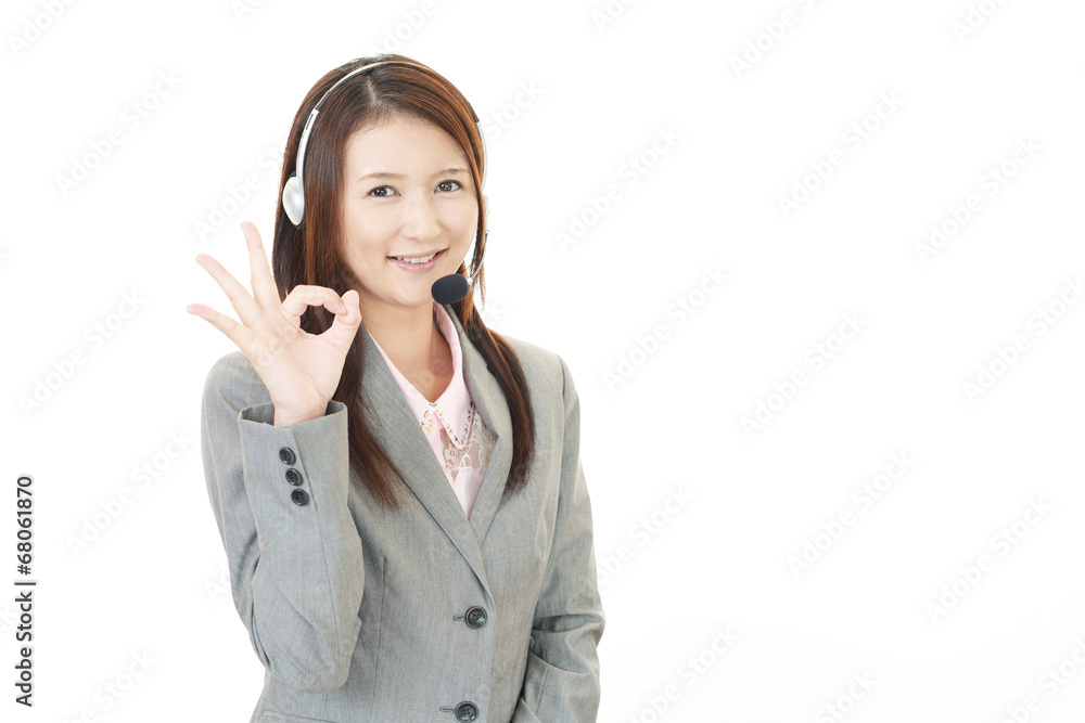 笑顔のオペレーター 笑顔のオペレーター