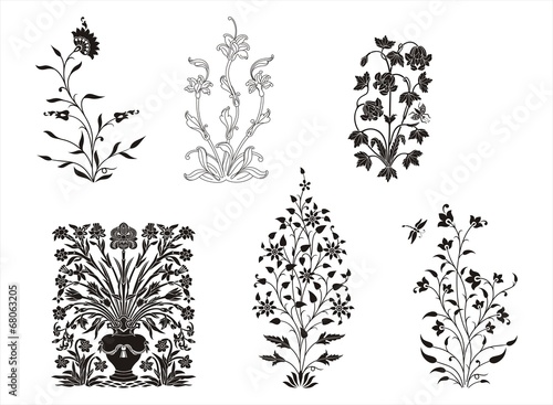 wedding card design, floral plant designs , Rajasthan , royal India