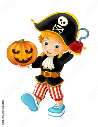 Cartoon character - halloween - illustration for the children