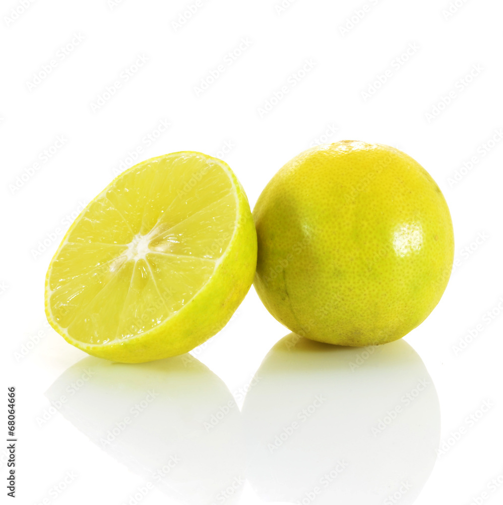 Lemon fruit isolated on white background Lemon fruit isolated on white background