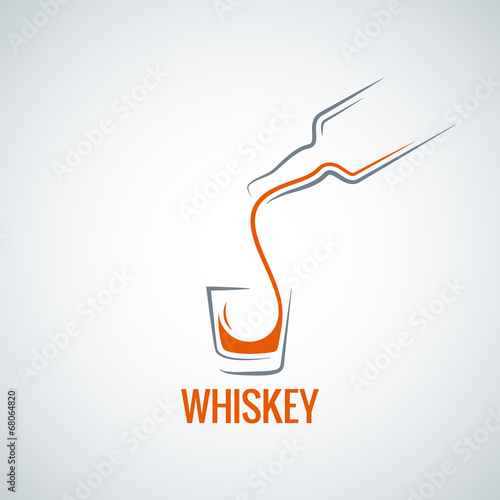 whiskey glass bottle shot splash background