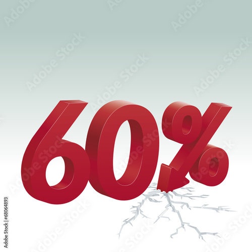 60% off. Poster to advertise sales