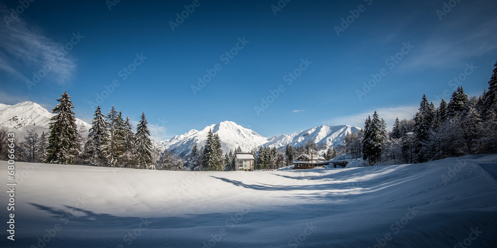 winter mountain landscape winter mountain landscape