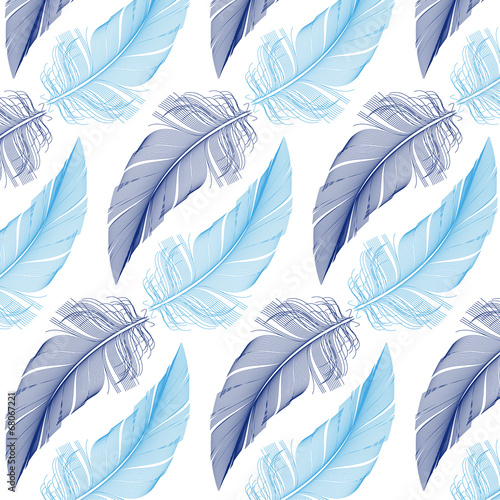 feather seamless pattern  vector