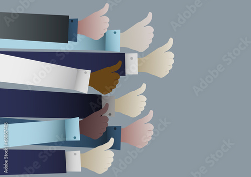 Businessmen Thumbs up
