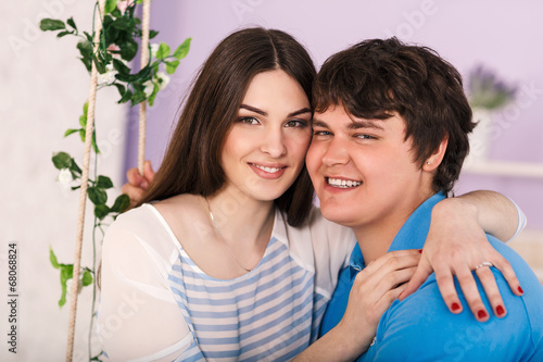 Couple on a swing