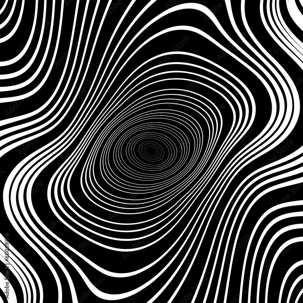 Design monochrome whirl ellipse movement background