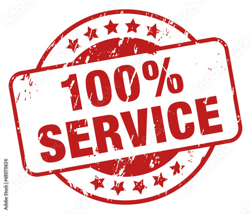 100% Service - Stempel