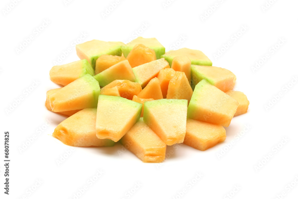 cantaloupe melon slices