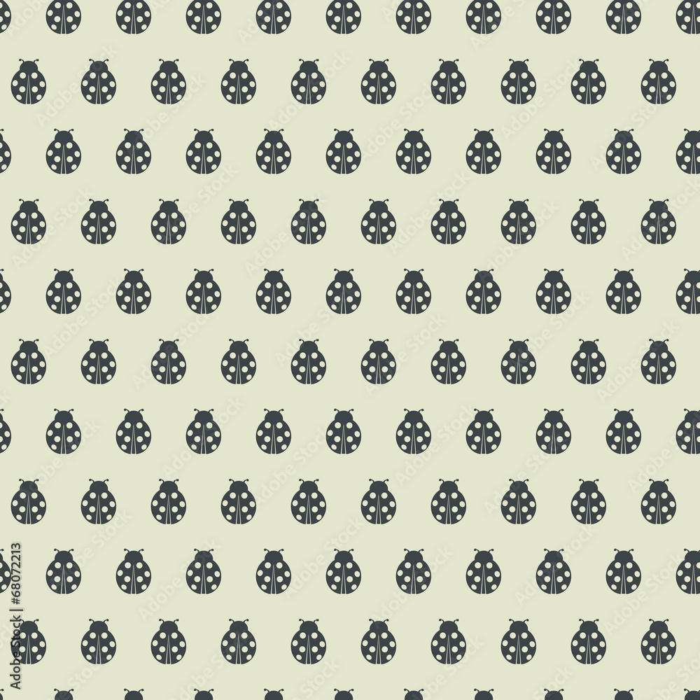 Ladybug seamless pattern. Ladybug seamless pattern.