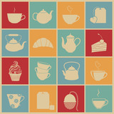 Tea icons.