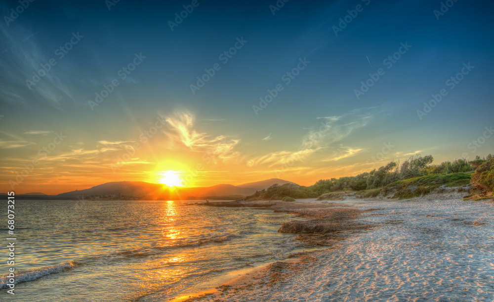 Obraz premium hdr sunset