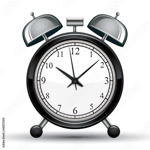 Alarm clock vector illustration.