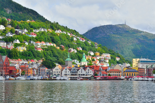 Norway. City-view of Bergen photo