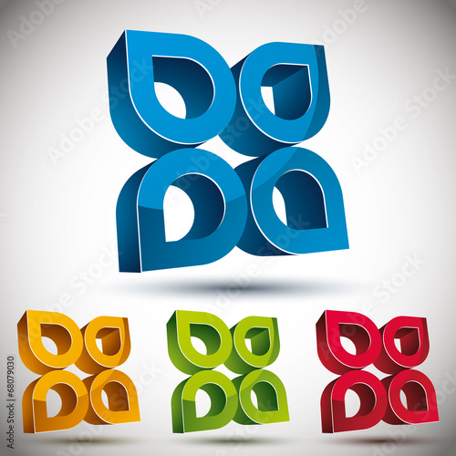 3d abstract icon.