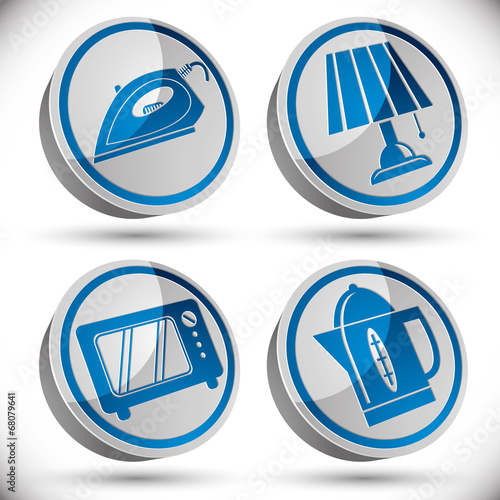 Household appliances icons ...