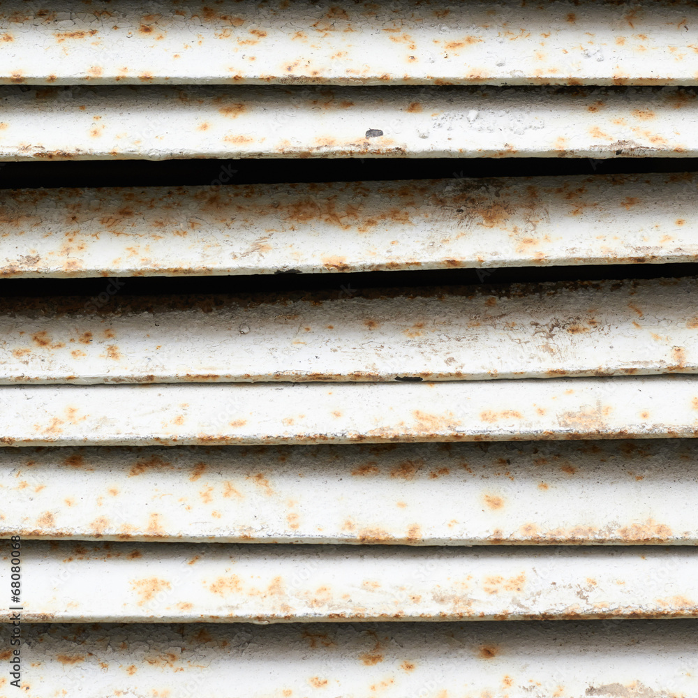 White rusty ventilation shaft's fragment White rusty ventilation shaft's fragment